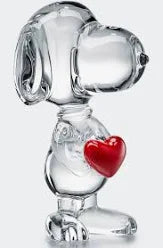 Baccarat Snoopy Heart Figurine